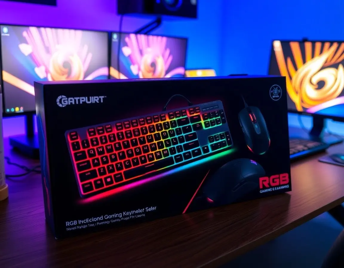 RGB Gaming Keyboard and Mouse Combo Set