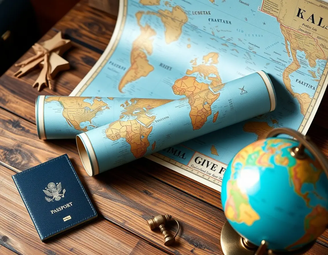 Deluxe Rubbel-Weltkarte