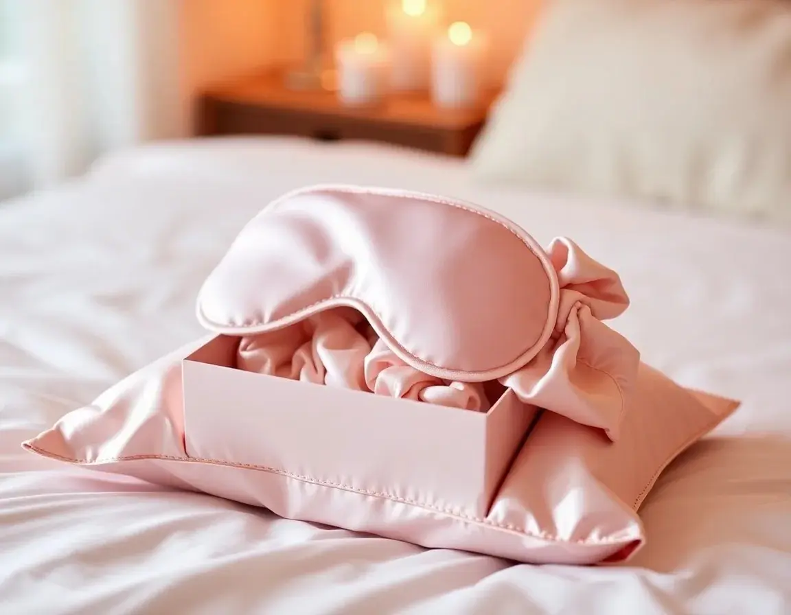 Mulberry Silk Eye Mask and Hair Scrunchie Set