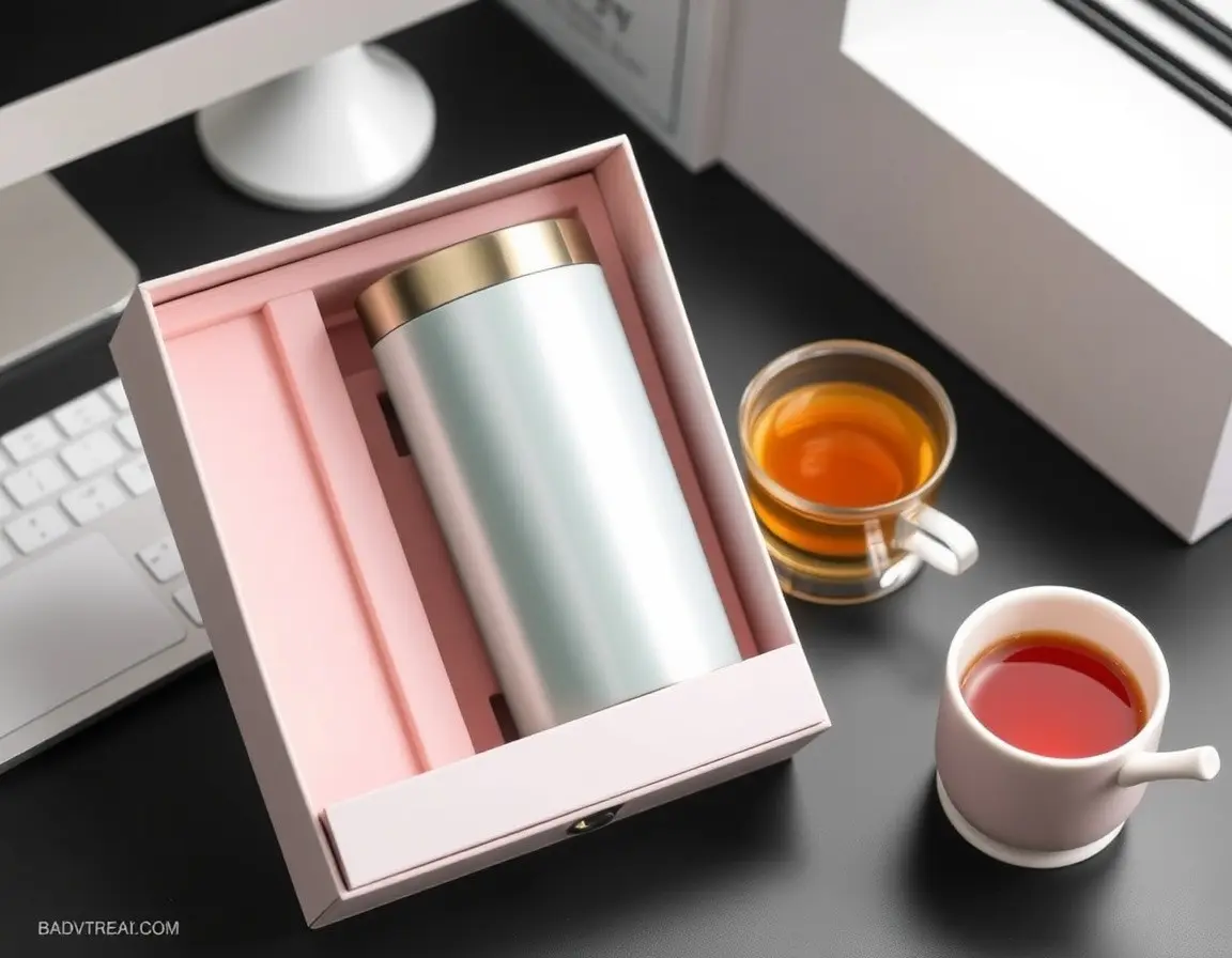 Elegant Insulated Stainless Steel Travel Mug