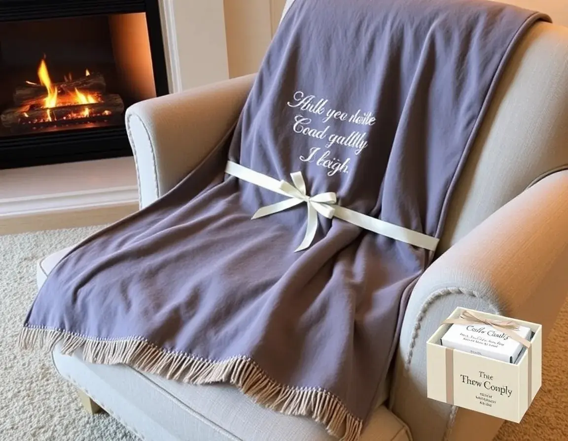 Weiche Kuscheldecke mit christlichem Motiv