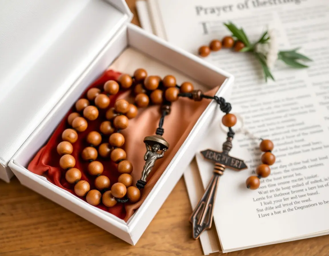 Rosenkranz aus Olivenholz aus Bethlehem