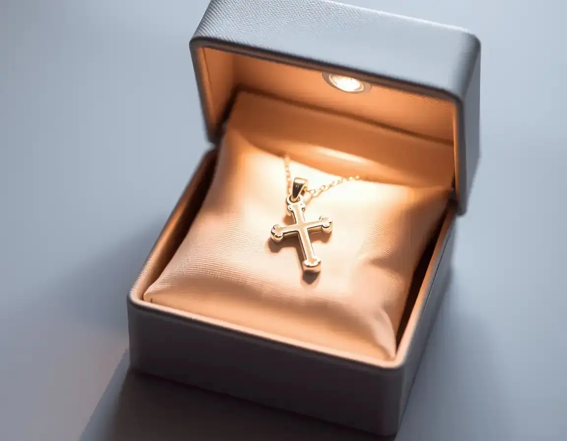 Kreuzkette aus Sterlingsilber