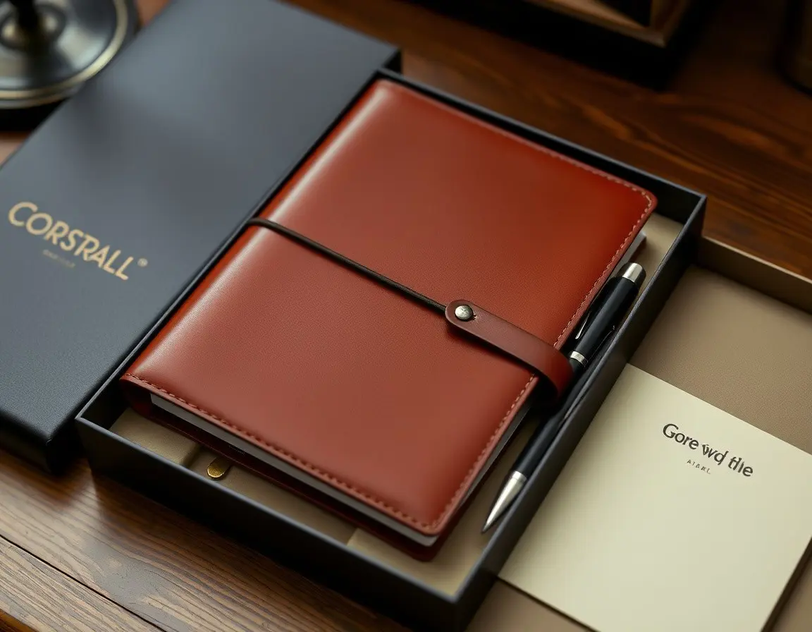 Hochwertiges Leder-Notizbuch