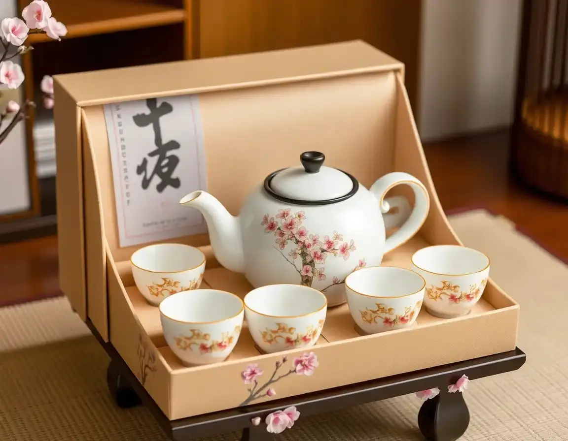 Künstlerisches Keramik Teeset