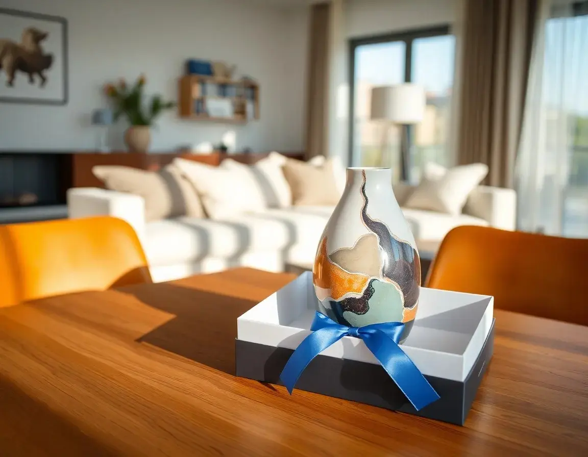 Künstlerische Abstrakt Keramikvase