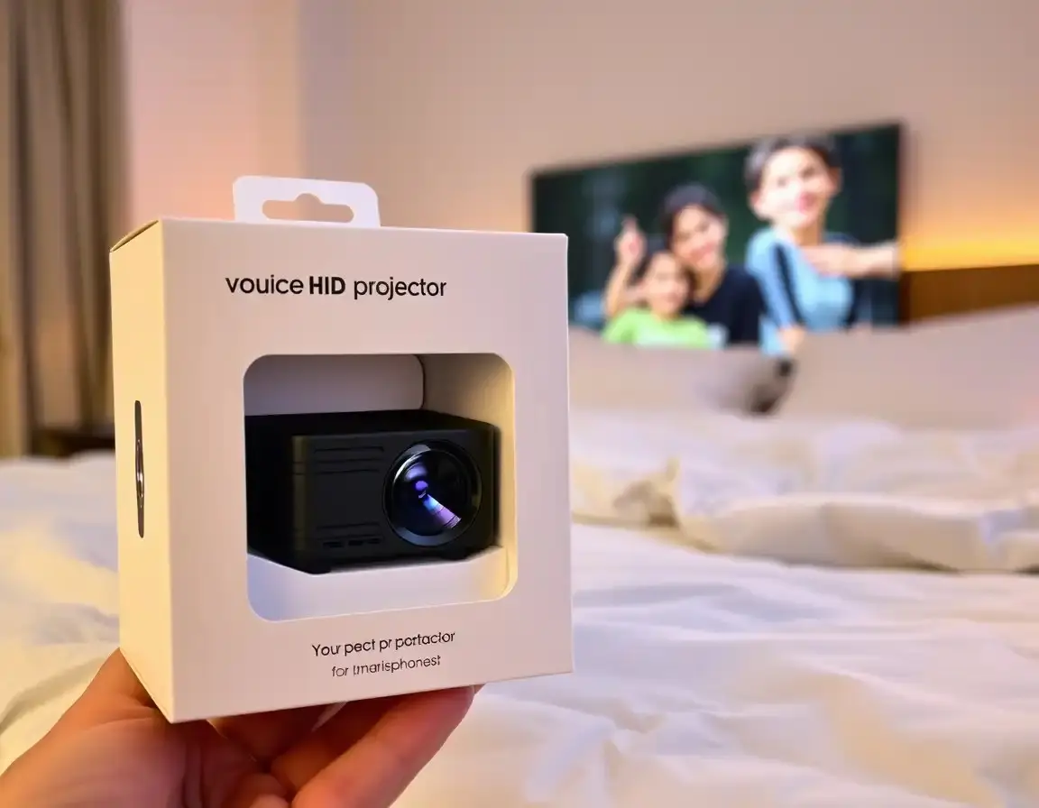 Tragbarer Mini-HD-Projektor für Smartphones