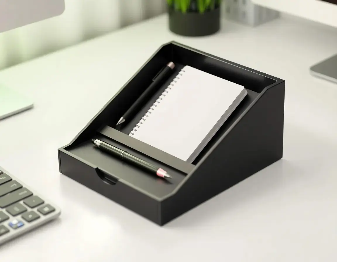 Ästhetischer Schreibtisch-Organizer mit kabellosem Ladegerät