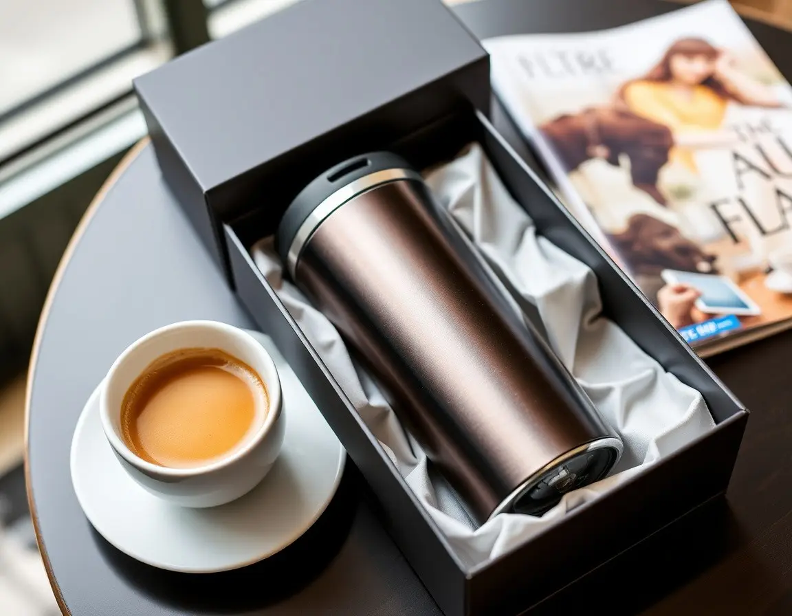 Smarter Reisebecher mit Temperaturkontrolle