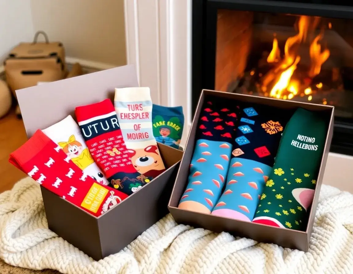 Premium Funny Pattern Socks Gift Set