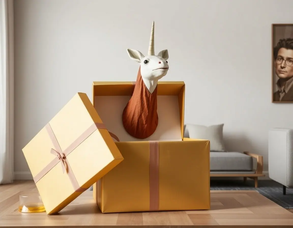 Humorous Faux Animal Head Wall Decor