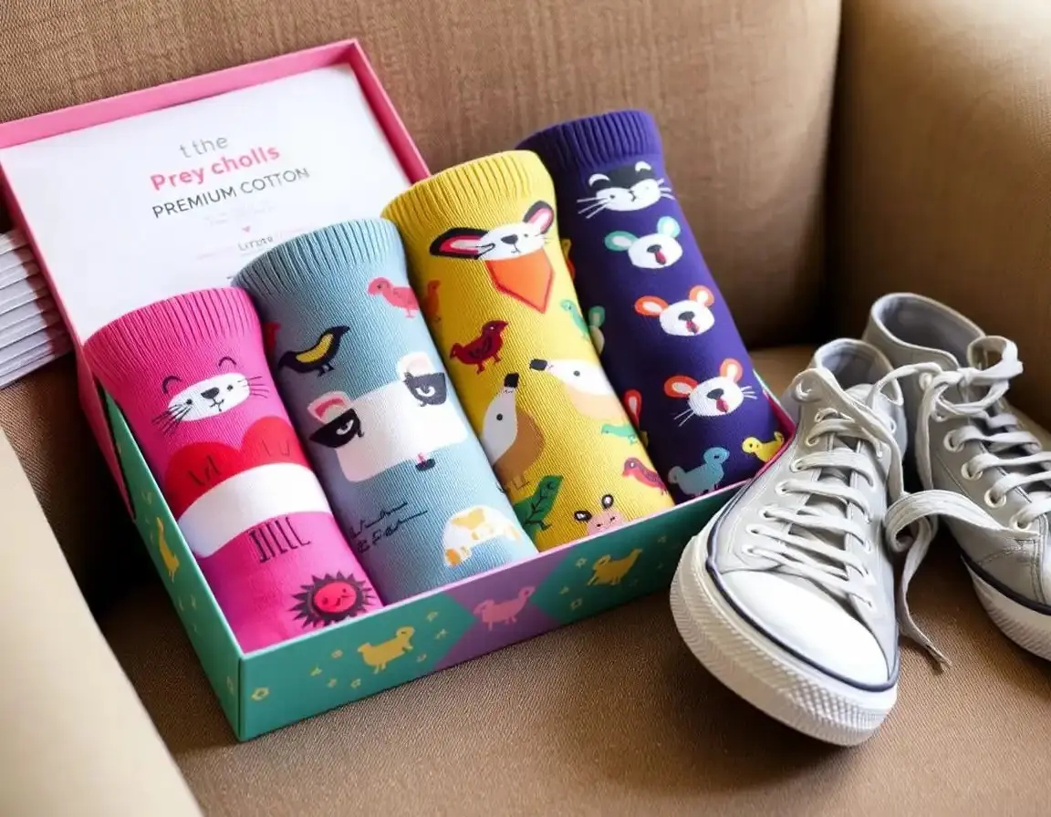 Premium Cotton Socks with Quirky Animal Patterns