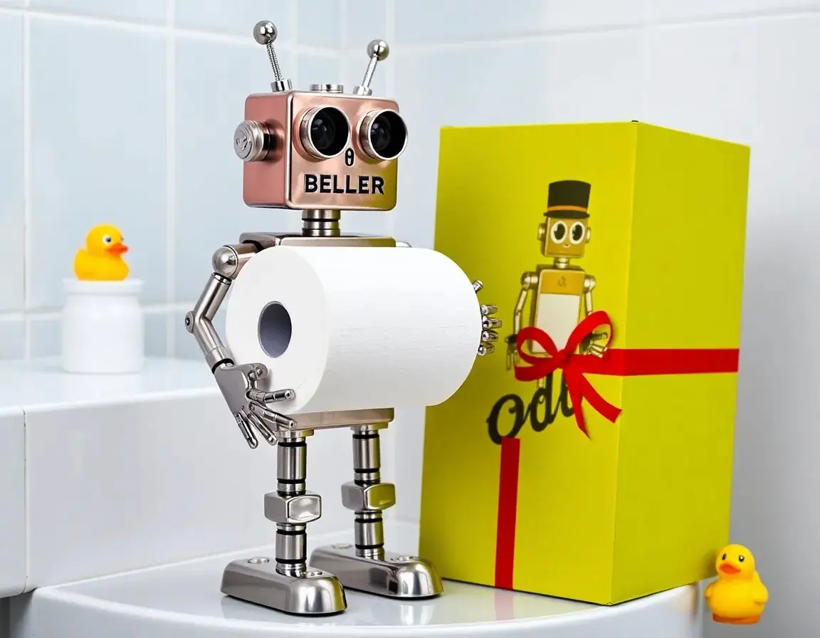 Creative Robot Butler Toilet Paper Holder
