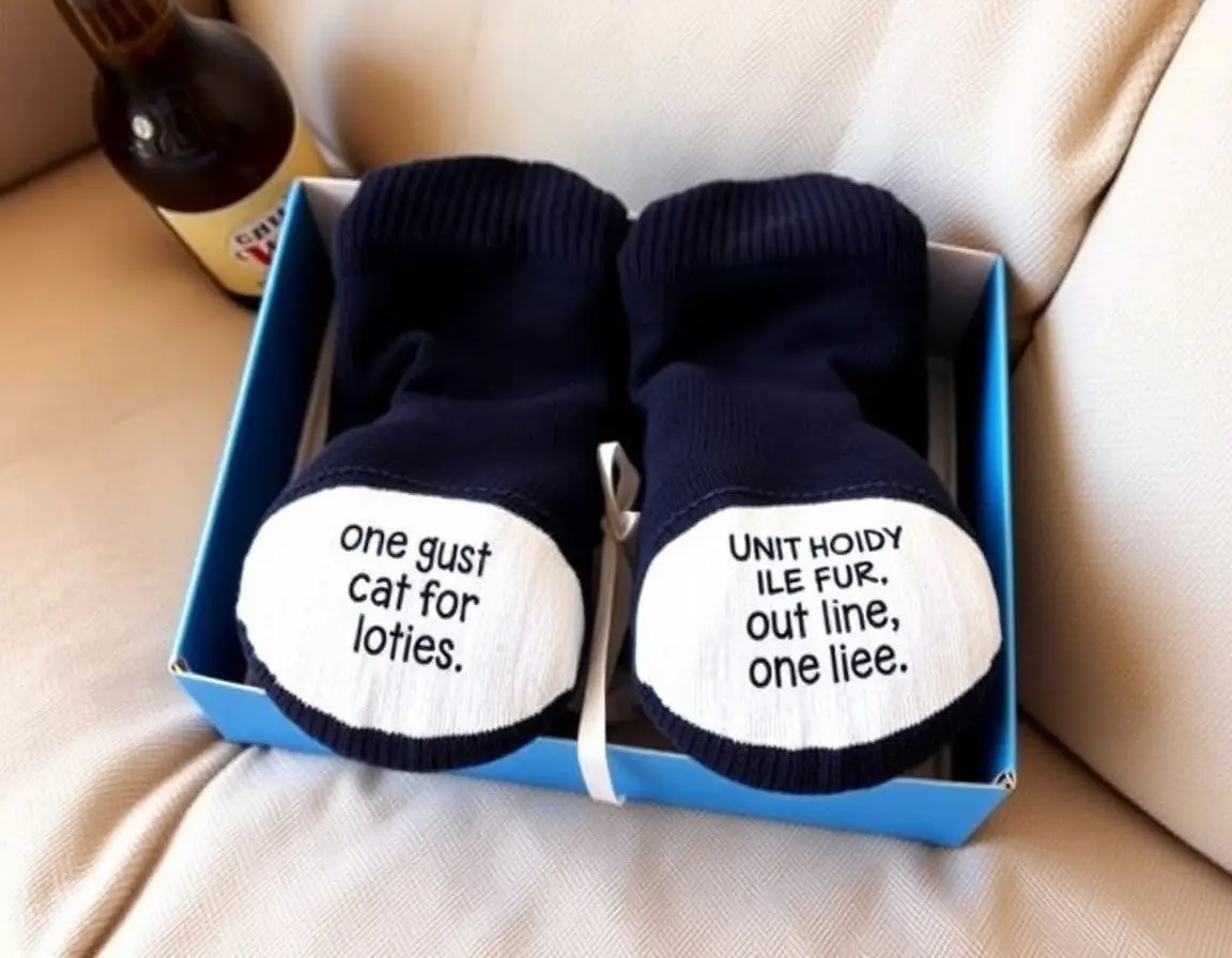 Socken mit dem Spruch 'Bring Me Beer'