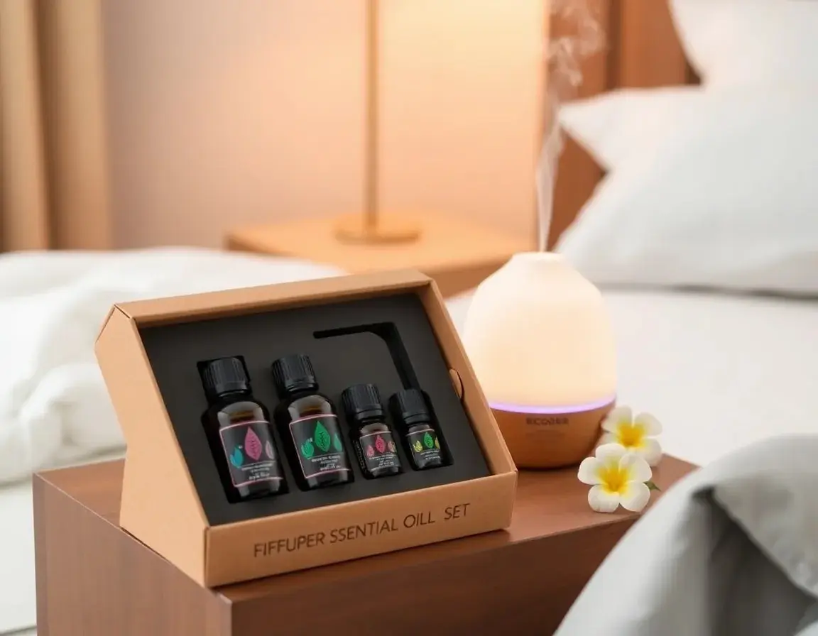 Ultraschall Aroma Diffusor mit 6 Ölen