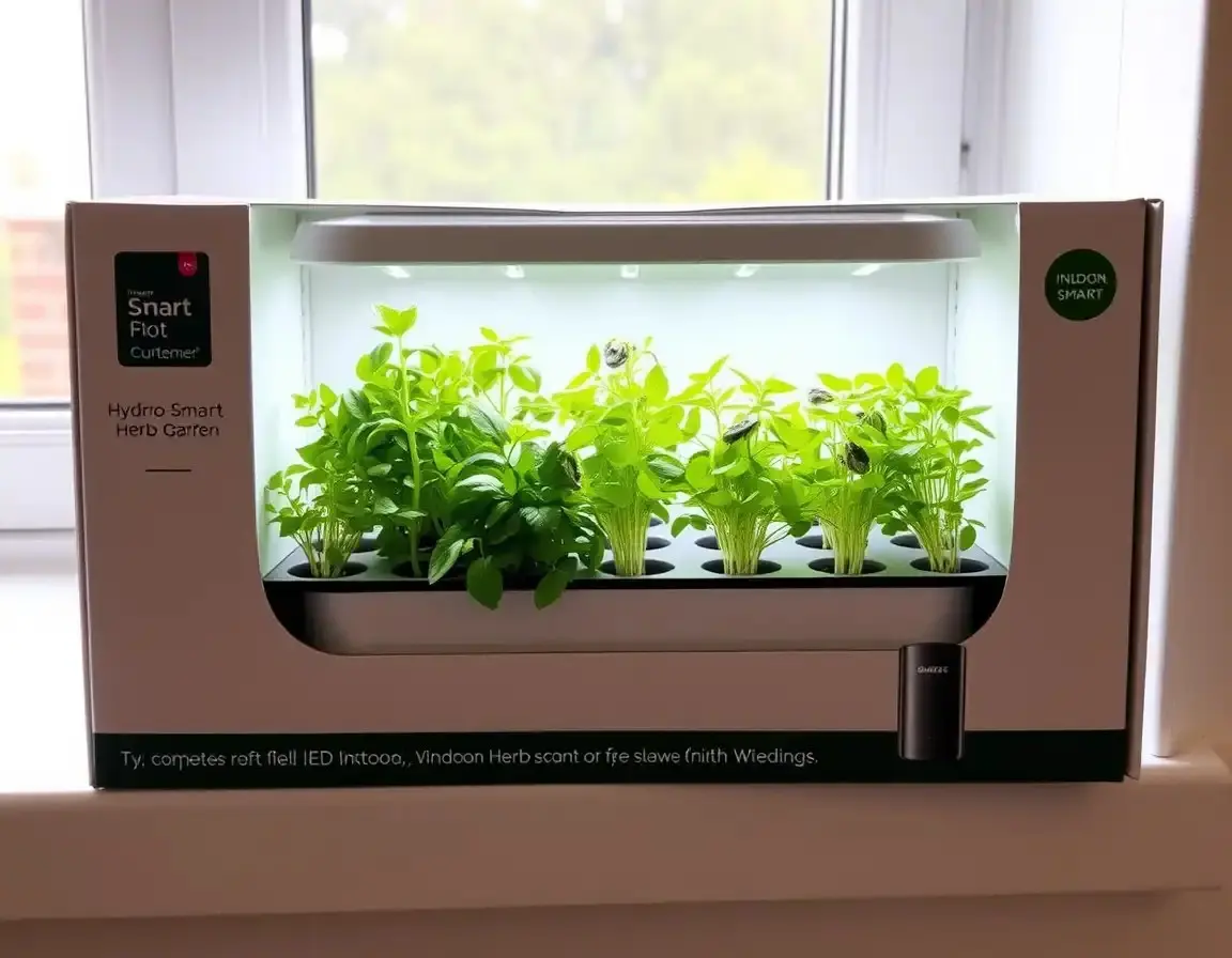 Smartes Hydroponik-Kräutergarten-Kit für drinnen