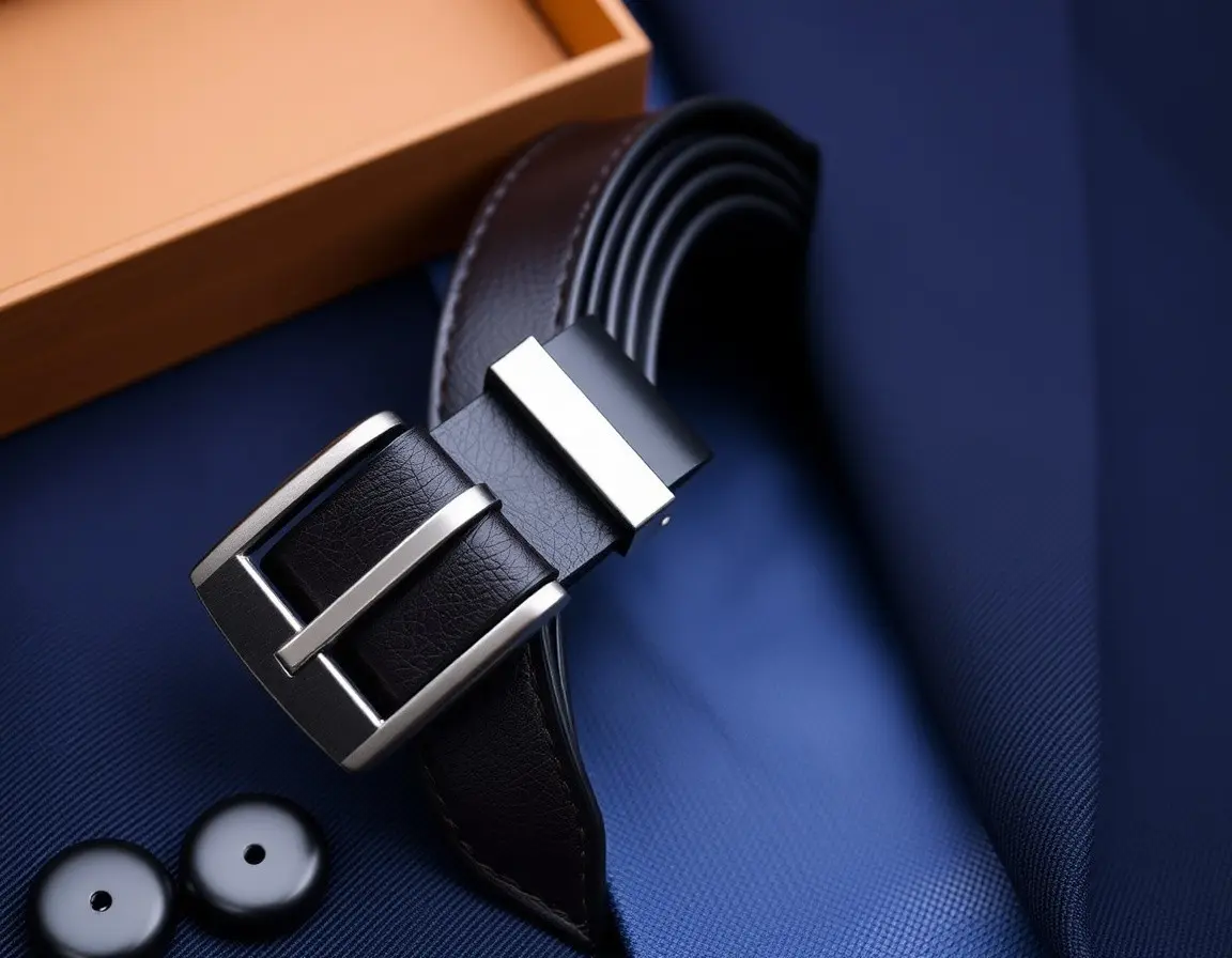 Gürtel aus echtem Narbenleder