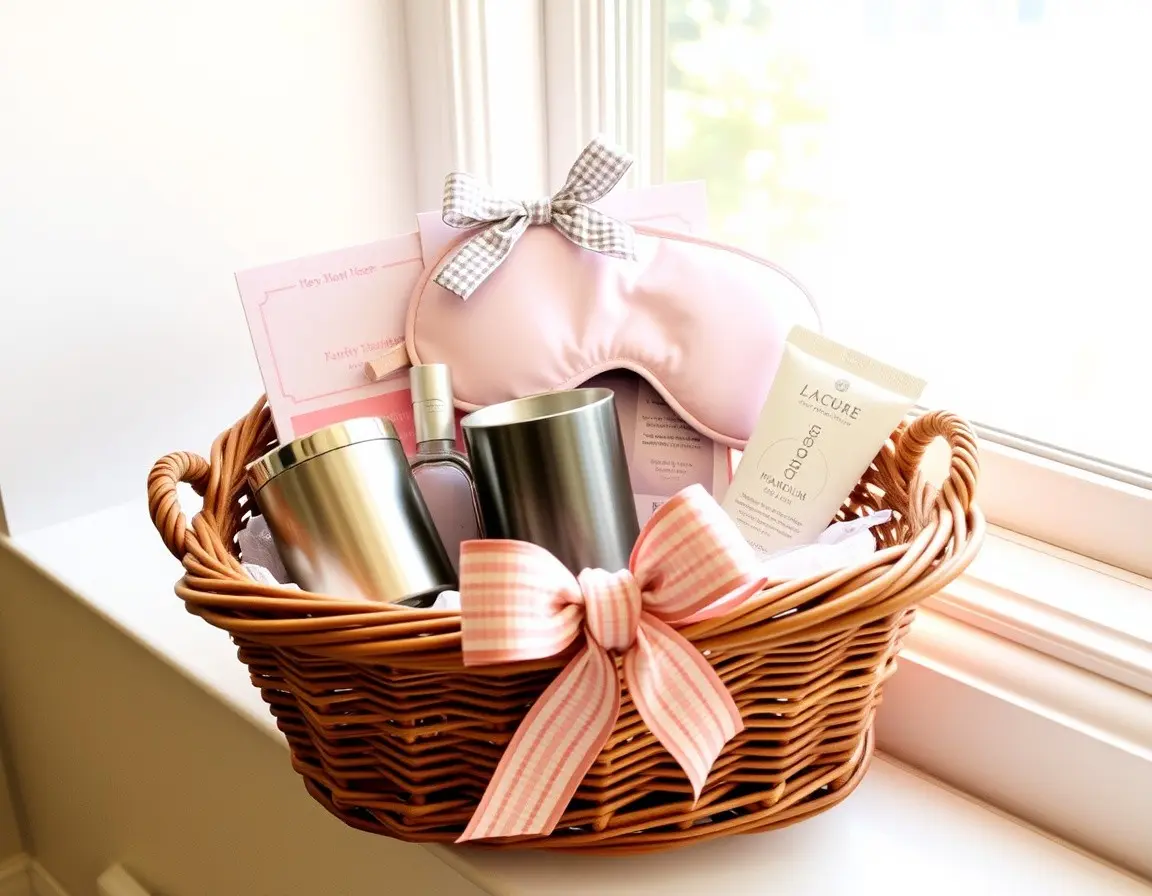 Relax-Geschenkkorb für die neue Mama