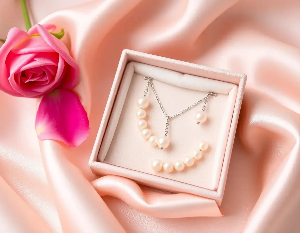 Elegante Perlenkette als Schmuckgeschenk