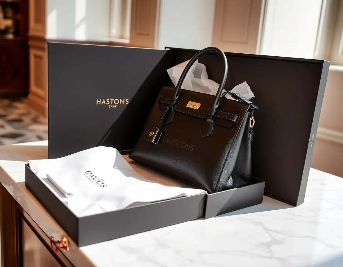 Elegante Lederhandtasche