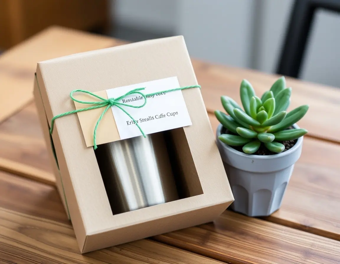 Premium Reusable Stainless Steel Coffee Cup