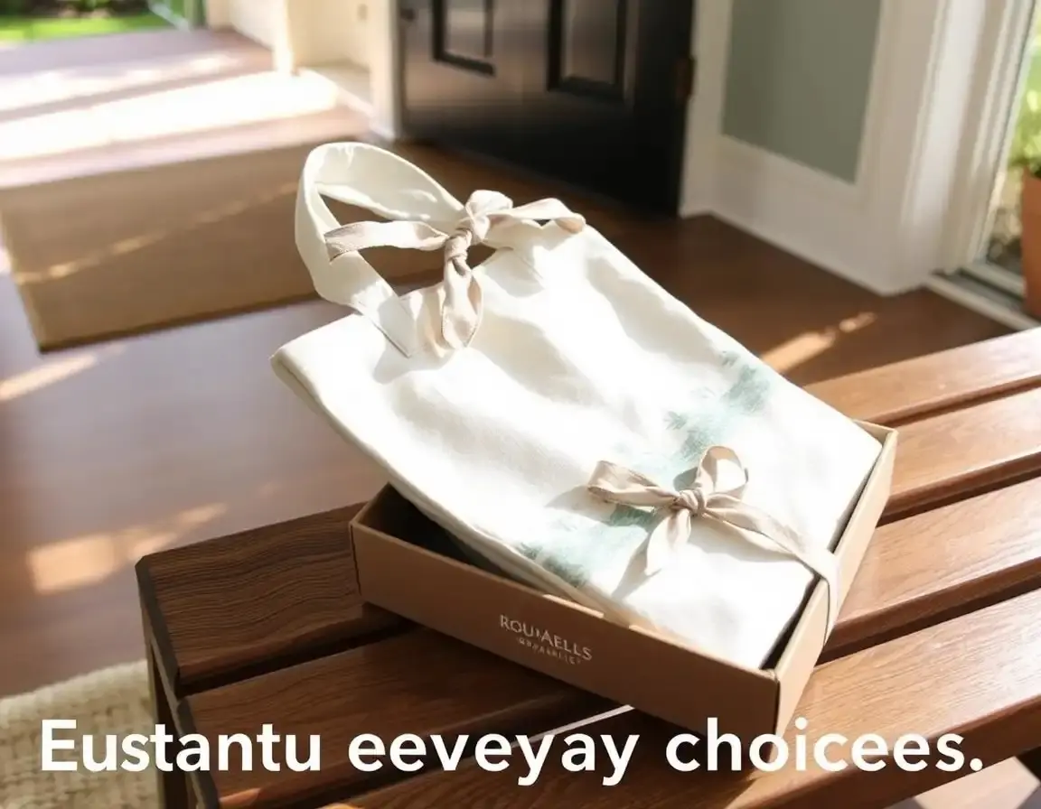 Stylish Organic Cotton Reusable Shopping Bag