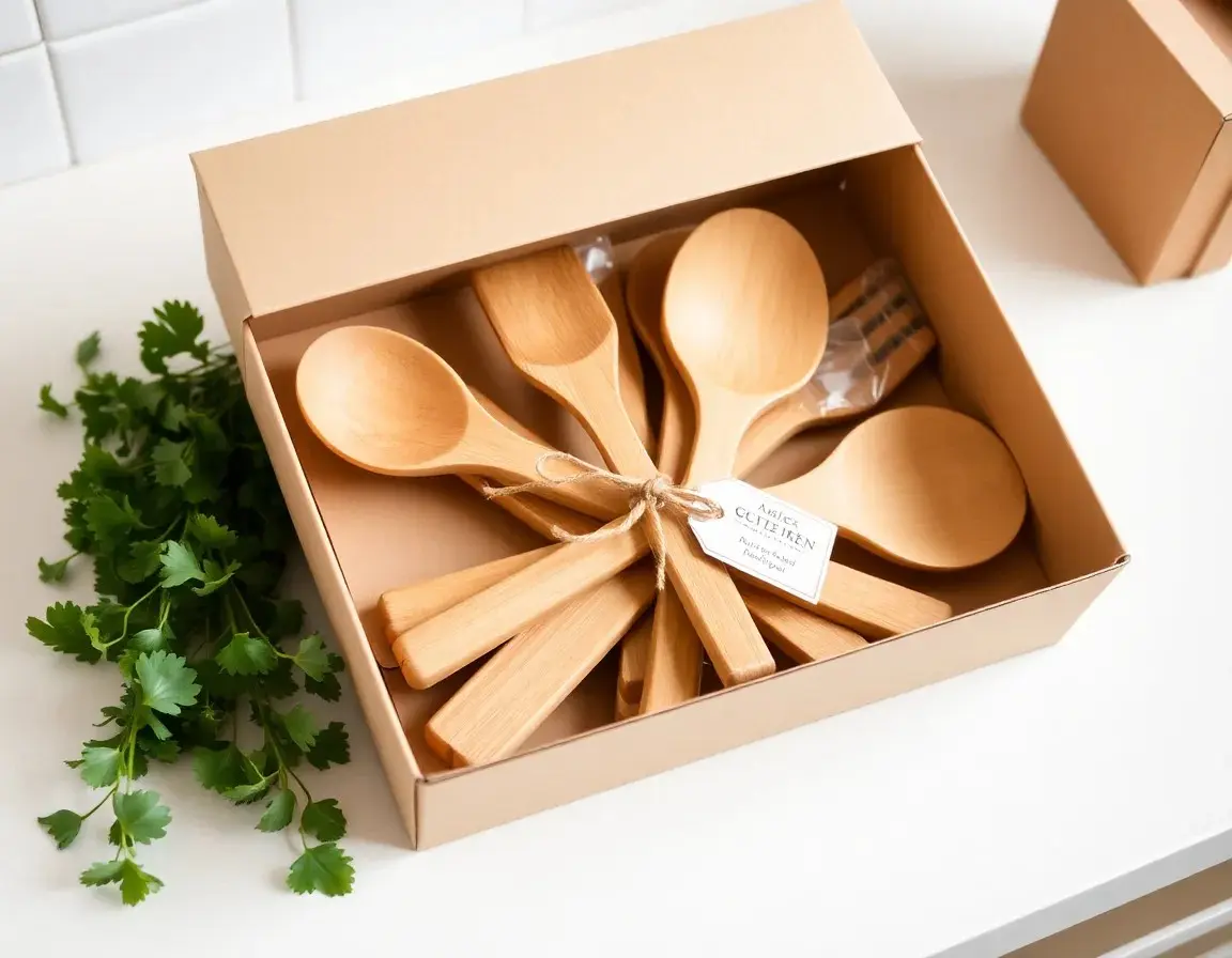 Organic Bamboo Kitchen Utensil Set