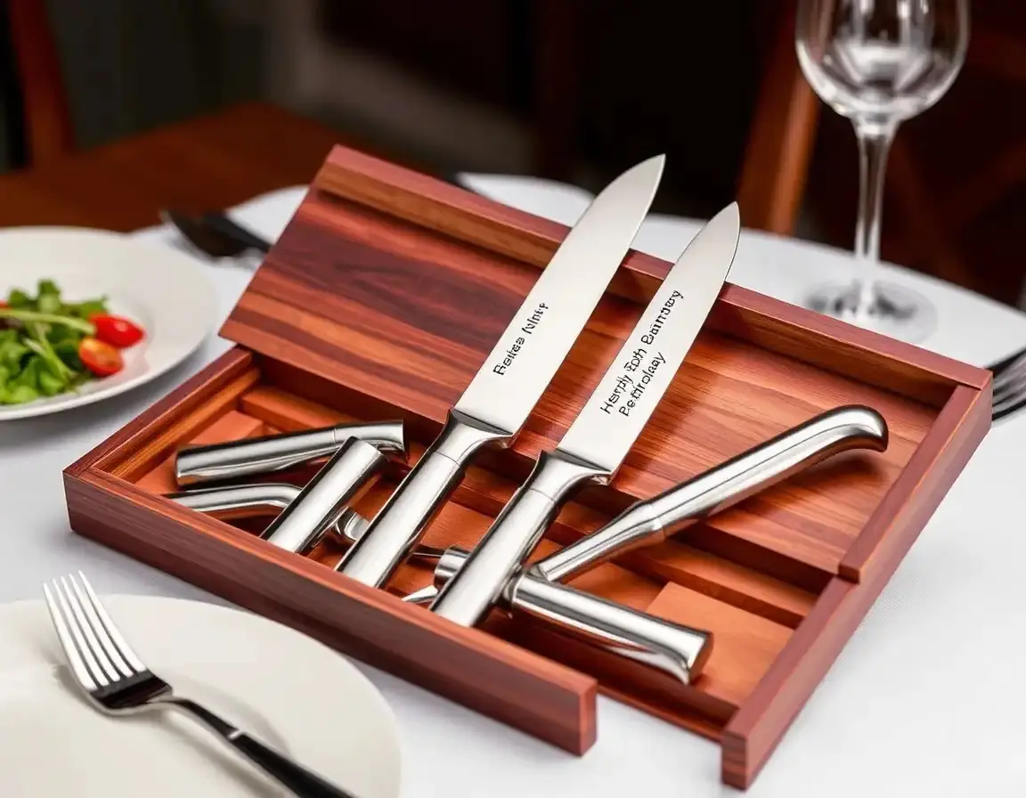 Gourmet Steakmesser-Set aus Edelstahl