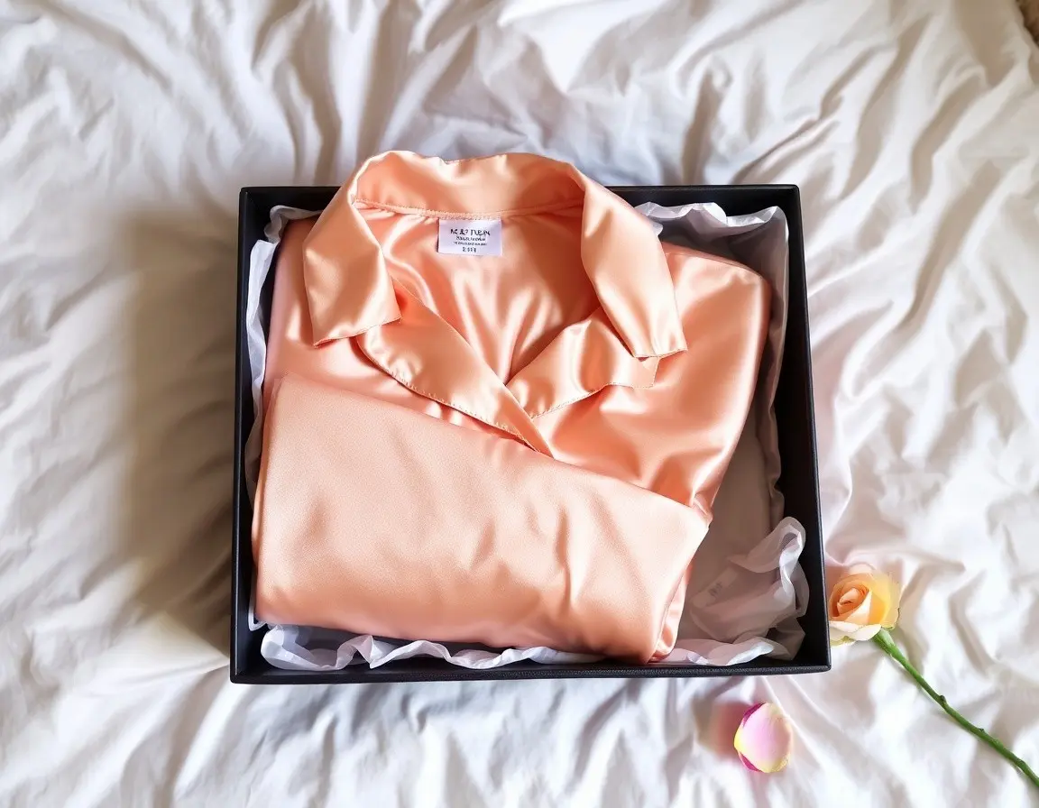 Luxuriöses Seidenpyjama-Set