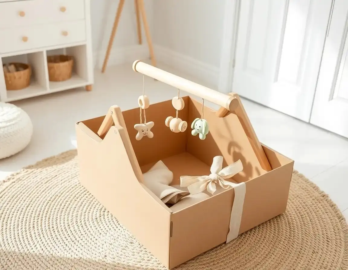 Nordic Style Wooden Baby Play Gym