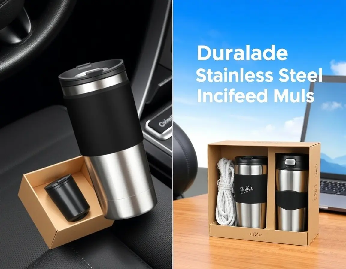 Personalisierter Isolierbecher aus Edelstahl