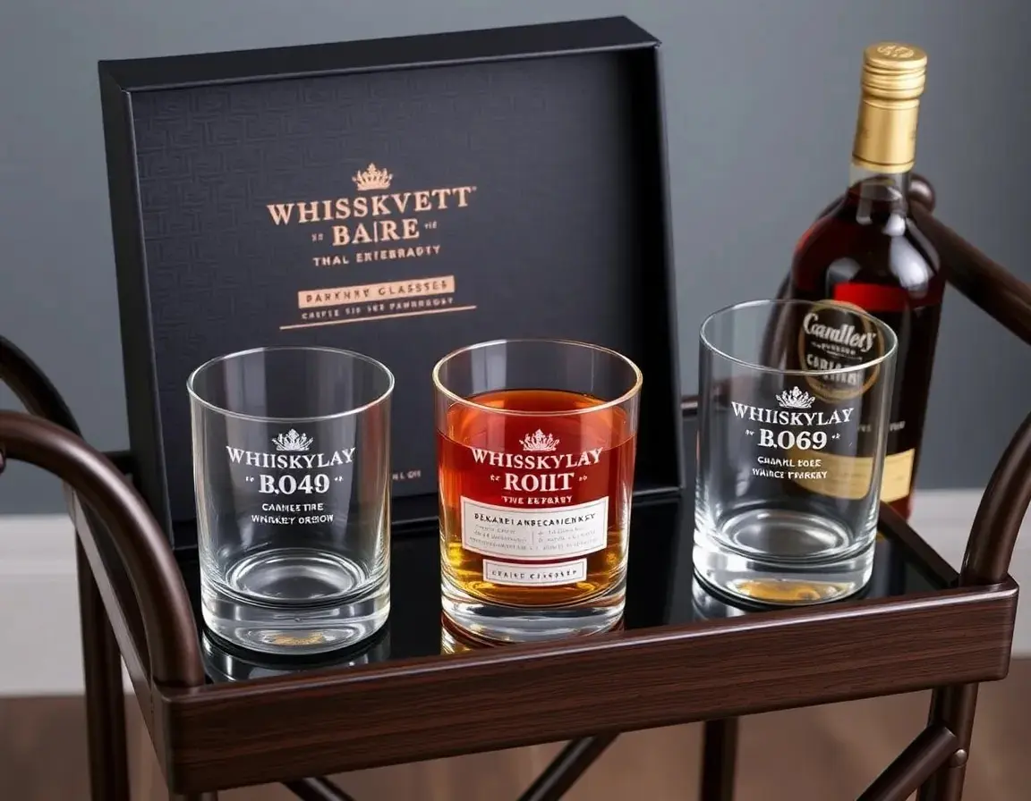 Premium Whisky-Gläser-Set mit Gravur