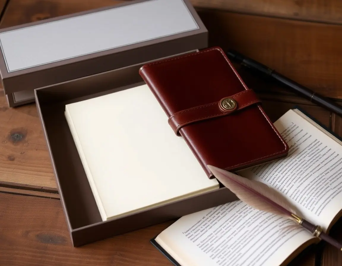 Hochwertiges Leder-Notizbuch