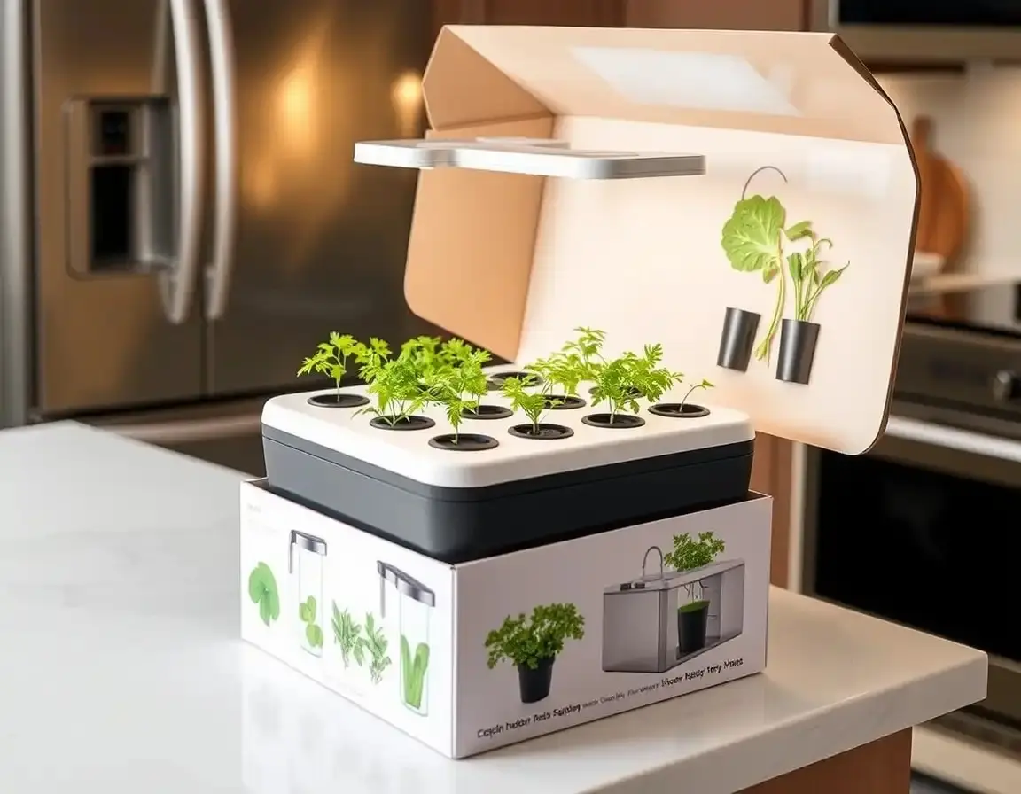 Indoor Hydroponic Herb Garden Kit