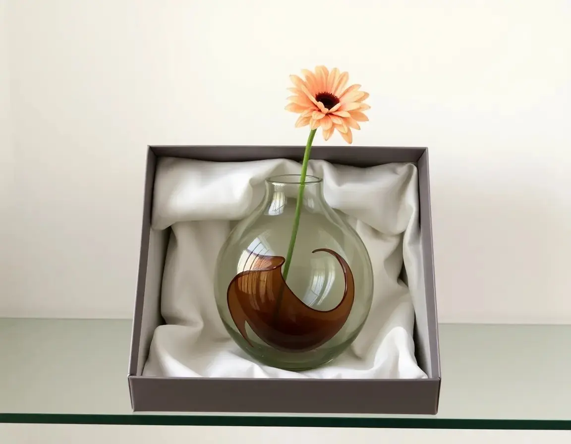 Mundgeblasene Glasvase