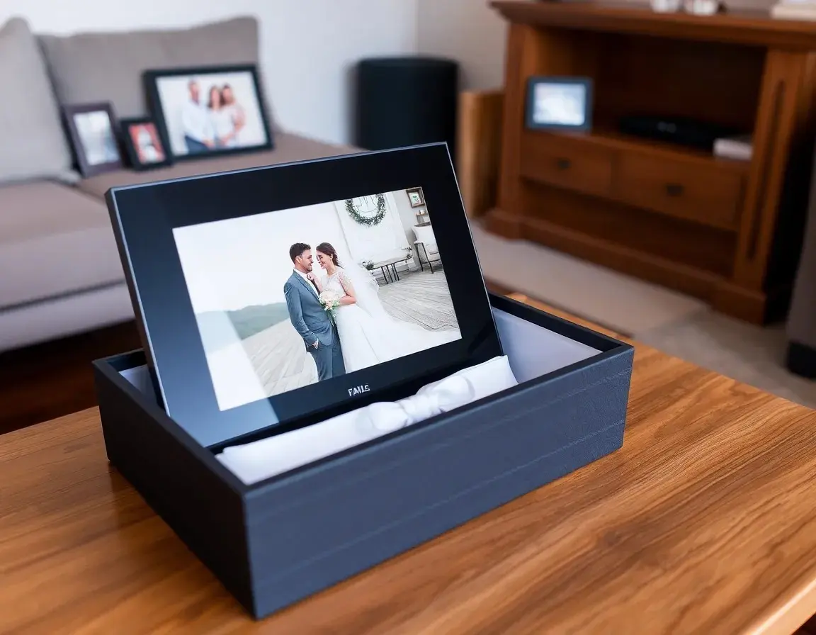 High-Resolution WiFi Digitaler Bilderrahmen