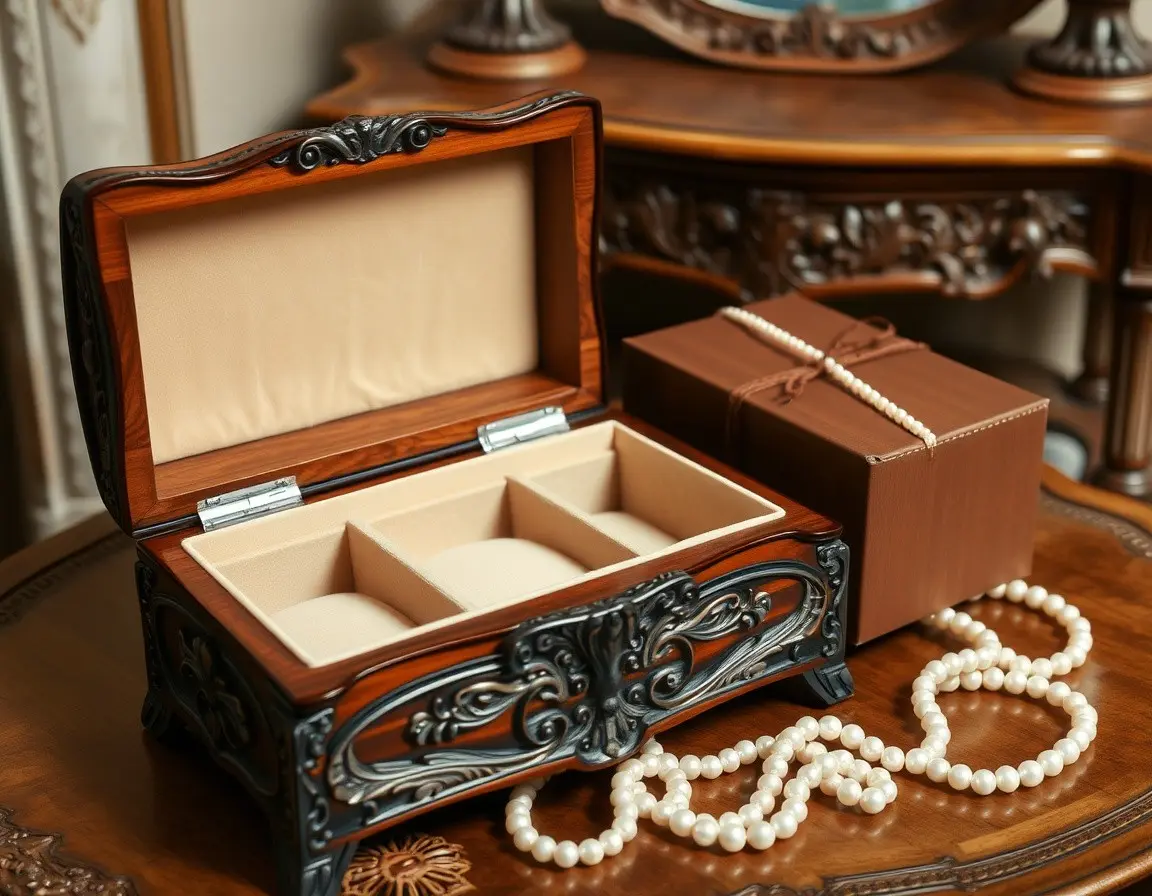 Schmuckkästchen im Vintage-Stil