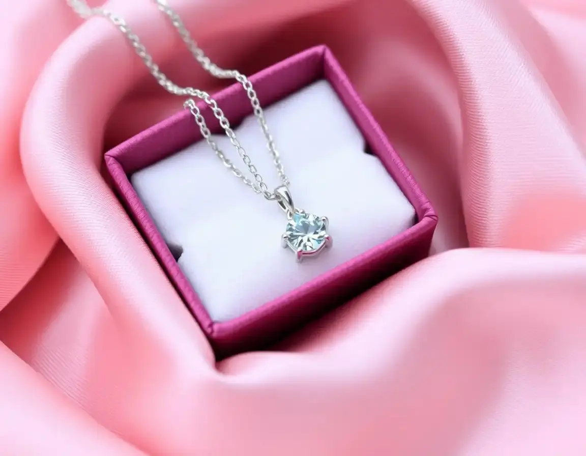 Sterlingsilber-Halskette mit Anhänger