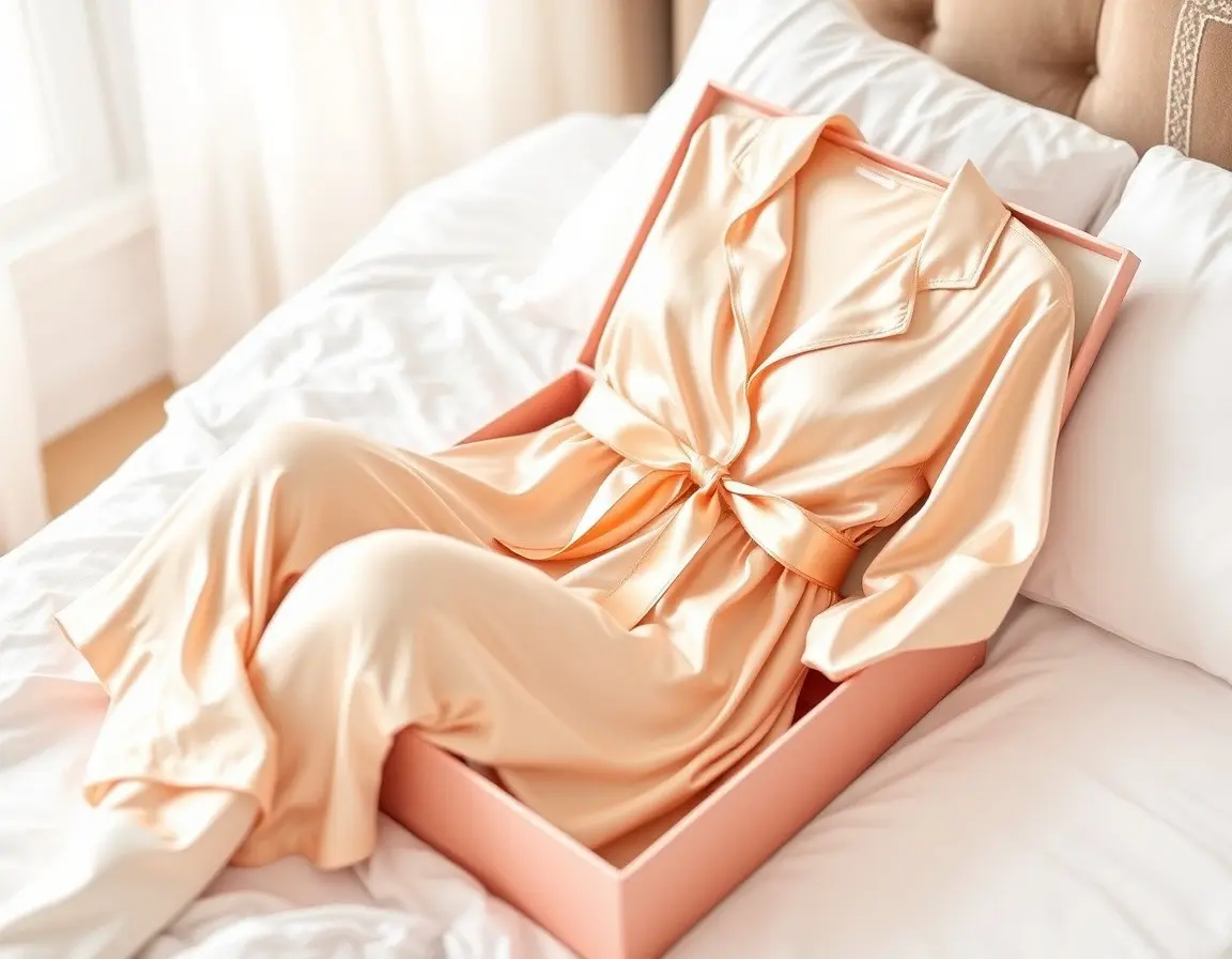 Seidenschlafanzug-Set