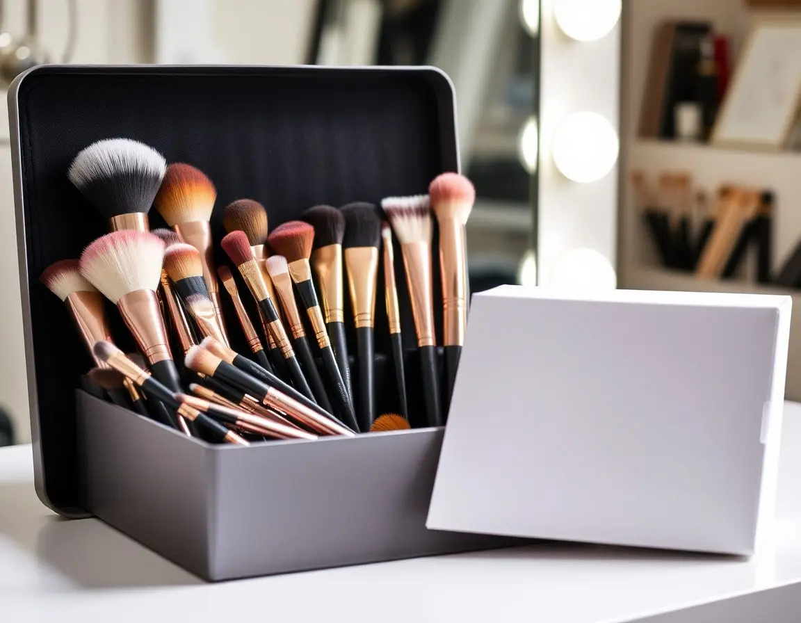 Professional Makeup Brush Set with Vegan Bristles