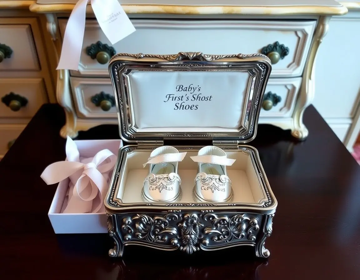 Erste Babyschuhe Erinnerungsbox