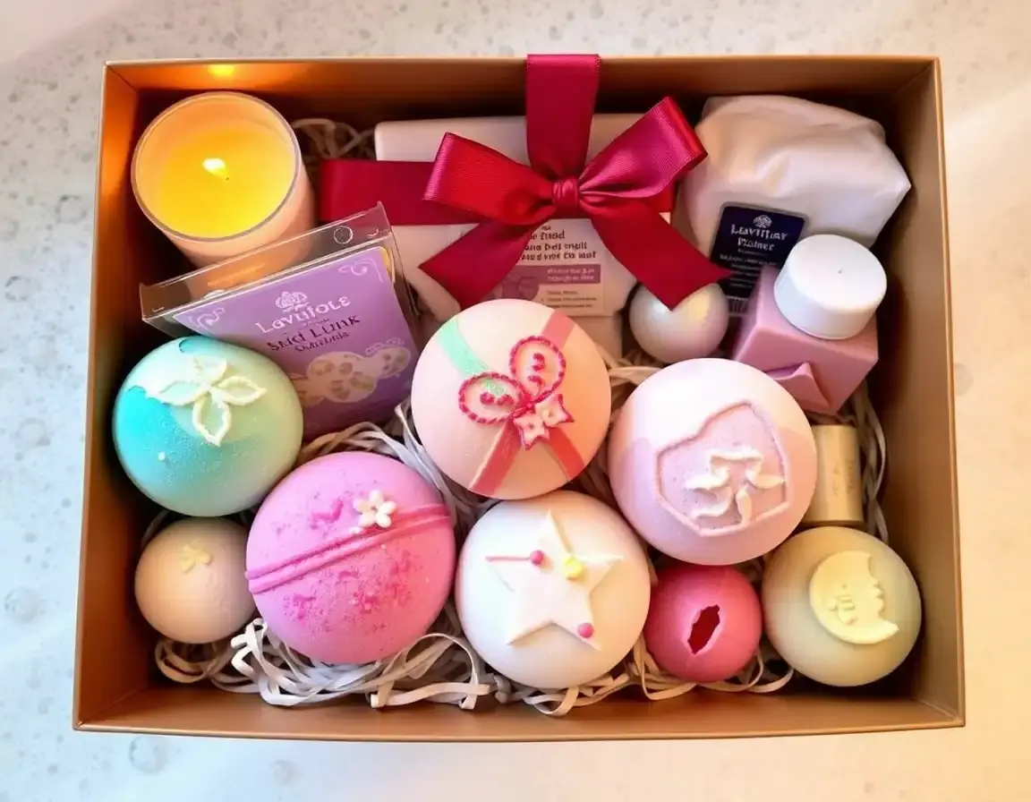 Luxuriöses Badebomben- und Spa-Geschenkset