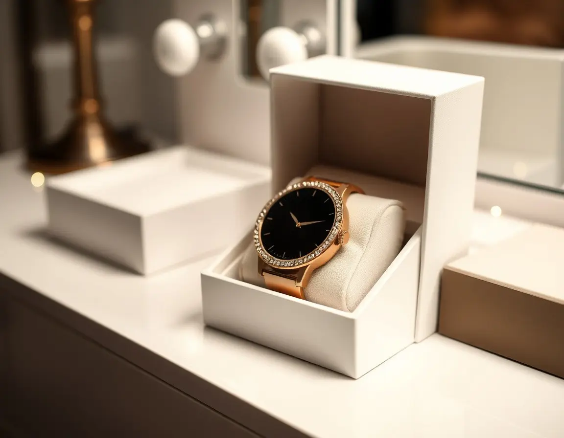 Elegante Damen-Smartwatch mit Gesundheits-Tracking