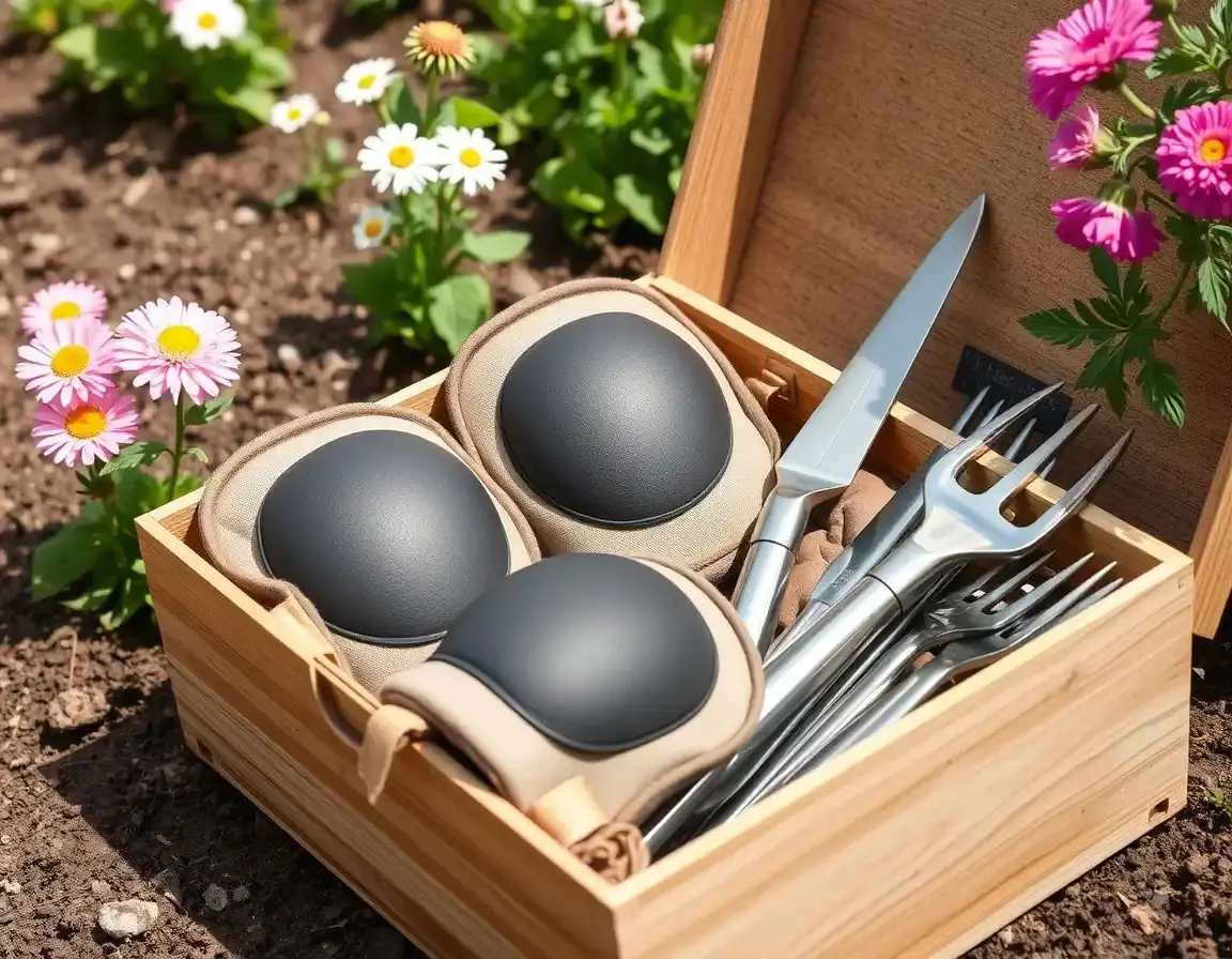 Garten-Kniepolster und Handwerkzeug-Set