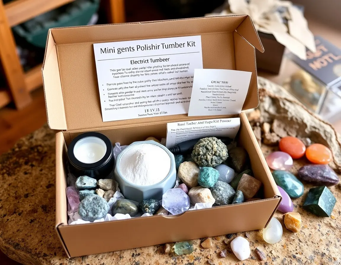 Mini-Edelstein-Poliertrommel-Set