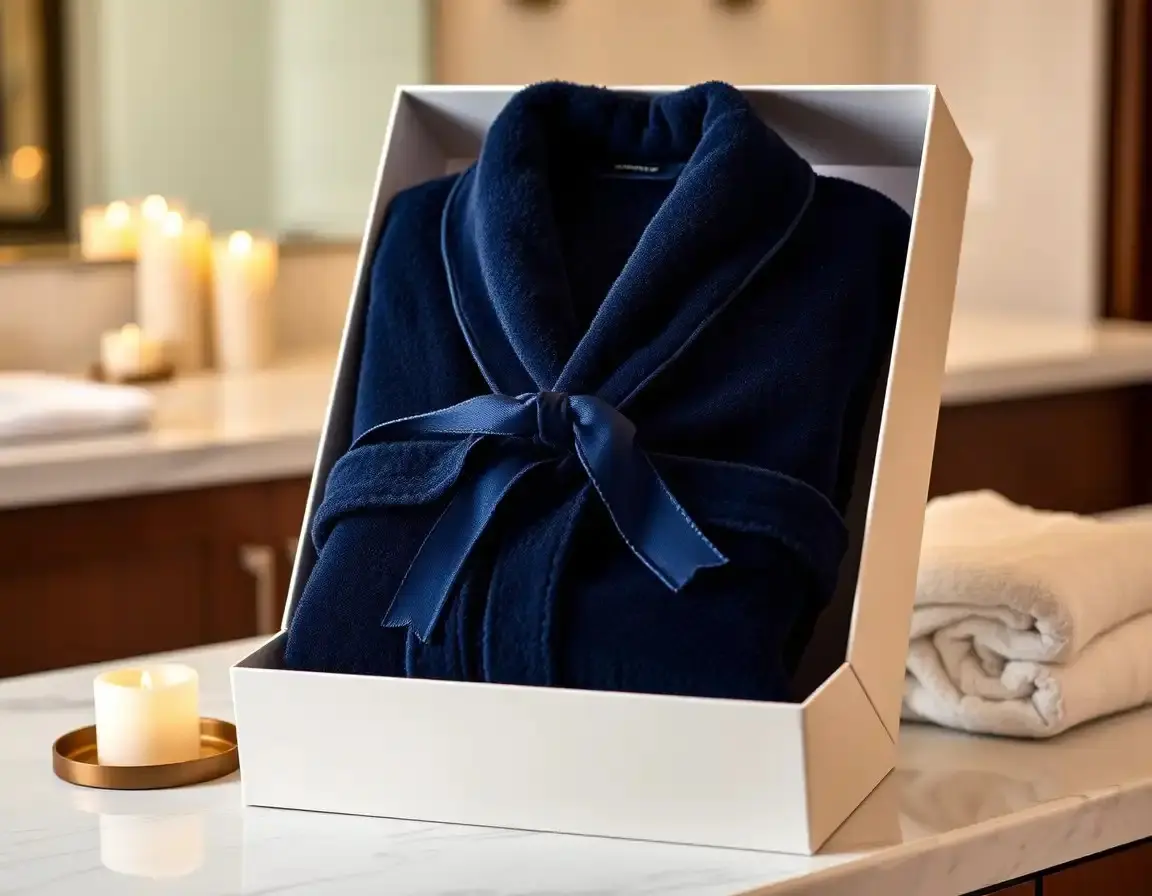 Weicher Plüsch-Bademantel für Männer