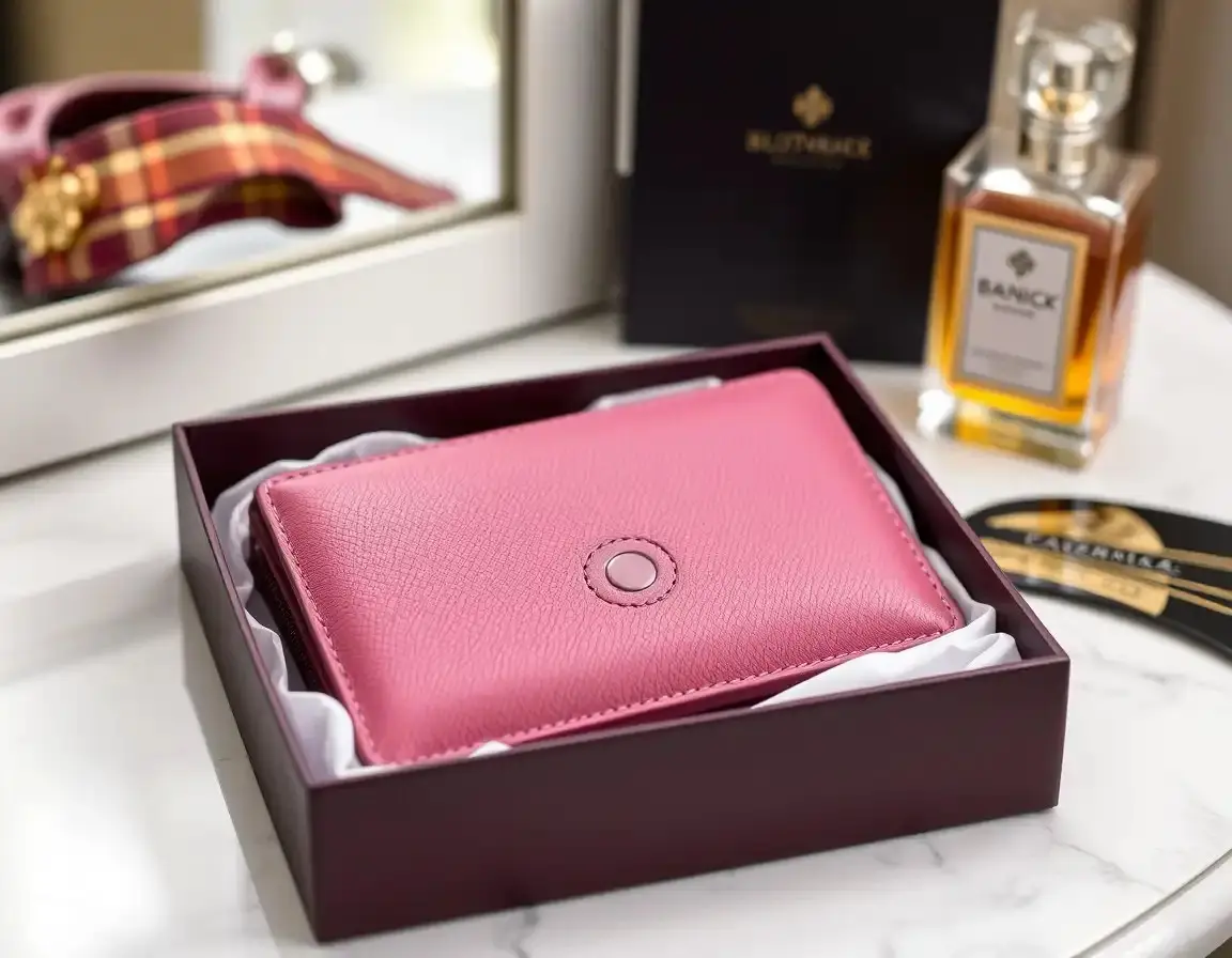 Echtes Leder Damen-Geldbörse/Clutch