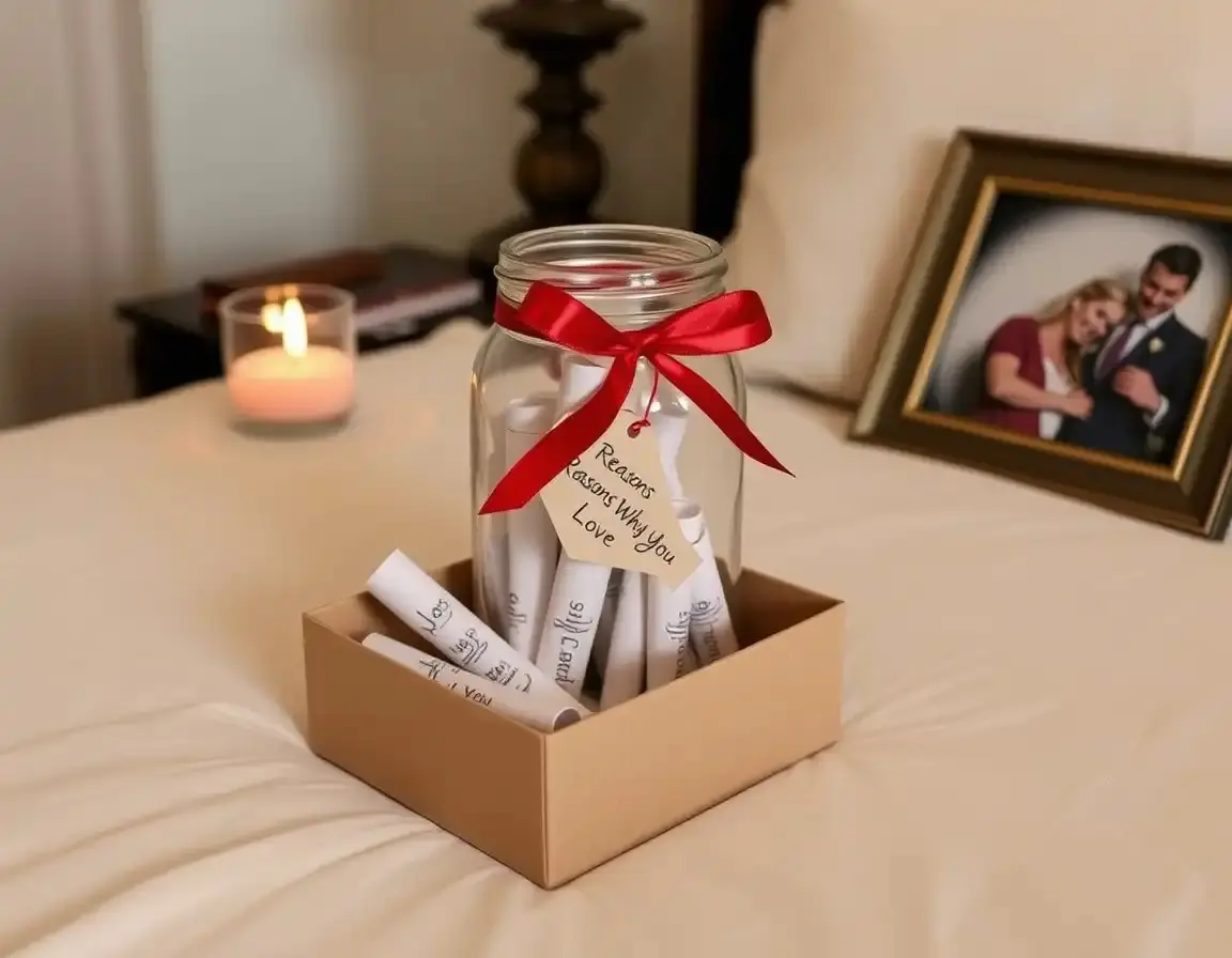 Elegantes 'Gründe warum ich dich liebe' Nachrichten-Glas