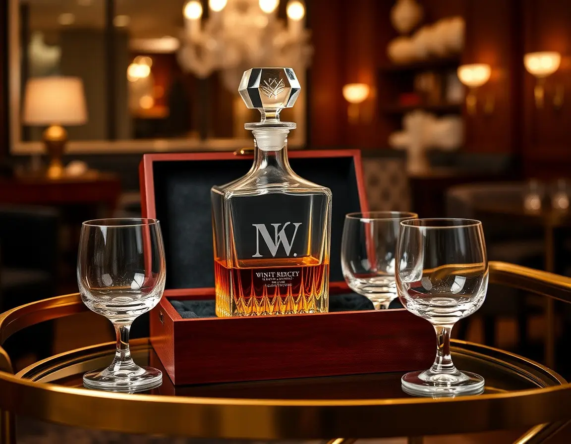 Personalisiertes Whisky-Dekanter-Set