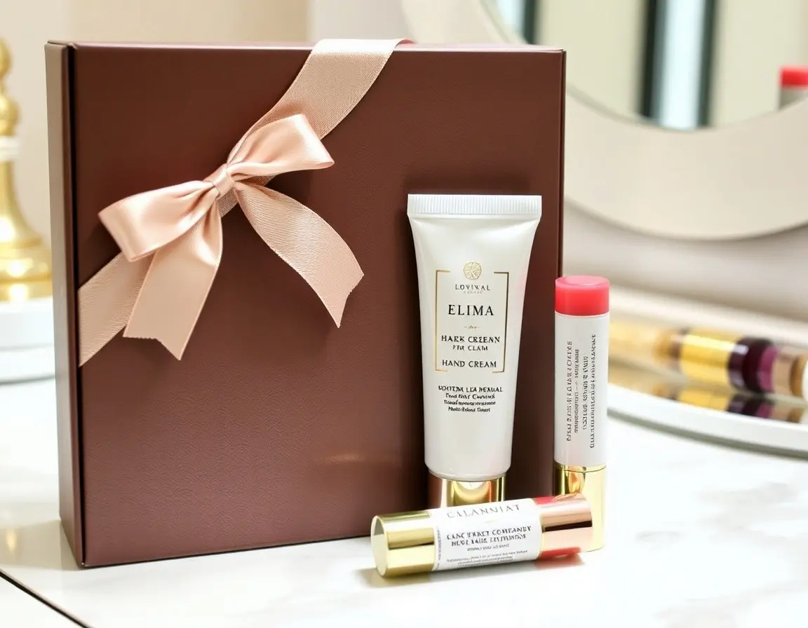 Luxuriöses Handcreme- und Lippenpflegeset